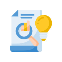 Ideation and market research Icon